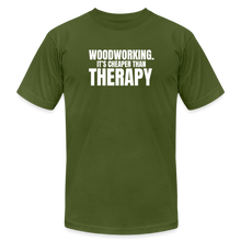 Load image into Gallery viewer, Cheaper than Therapy Premium T-Shirt - olive
