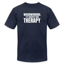 Load image into Gallery viewer, Cheaper than Therapy Premium T-Shirt - navy