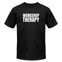 Load image into Gallery viewer, Workshop Therapy T-Shirt by Bella + Canvas - black
