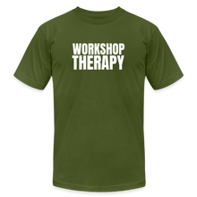 Load image into Gallery viewer, Workshop Therapy T-Shirt by Bella + Canvas - olive