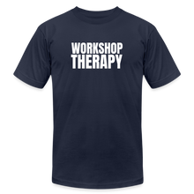 Load image into Gallery viewer, Workshop Therapy T-Shirt by Bella + Canvas - navy