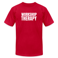 Load image into Gallery viewer, Workshop Therapy T-Shirt by Bella + Canvas - red