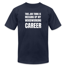 Load image into Gallery viewer, Woodworking Career Premium T-Shirt - navy