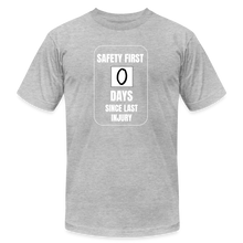Load image into Gallery viewer, Safety First Premium T-Shirt - heather gray