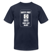Load image into Gallery viewer, Safety First Premium T-Shirt - navy