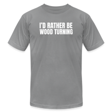 Load image into Gallery viewer, Rather Wood Turning Premium T-Shirt - slate