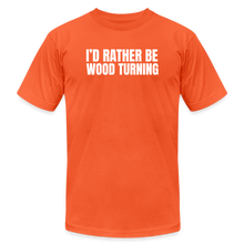 Load image into Gallery viewer, Rather Wood Turning Premium T-Shirt - orange