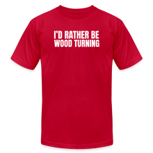 Load image into Gallery viewer, Rather Wood Turning Premium T-Shirt - red