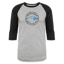 Load image into Gallery viewer, NoCo Wood and Resin 3/4 Sleeve Raglan T-Shirt - heather gray/black