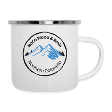 Load image into Gallery viewer, NoCo Wood and Resin Camper Mug - white