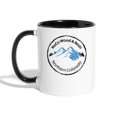 Load image into Gallery viewer, NoCo Wood and Resin Contrast Coffee Mug - white/black