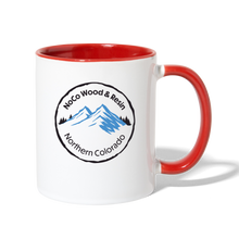 Load image into Gallery viewer, NoCo Wood and Resin Contrast Coffee Mug - white/red