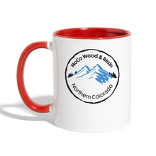 Load image into Gallery viewer, NoCo Wood and Resin Contrast Coffee Mug - white/red