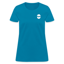 Load image into Gallery viewer, Villeneuve Woodworks Womens T-Shirt - turquoise