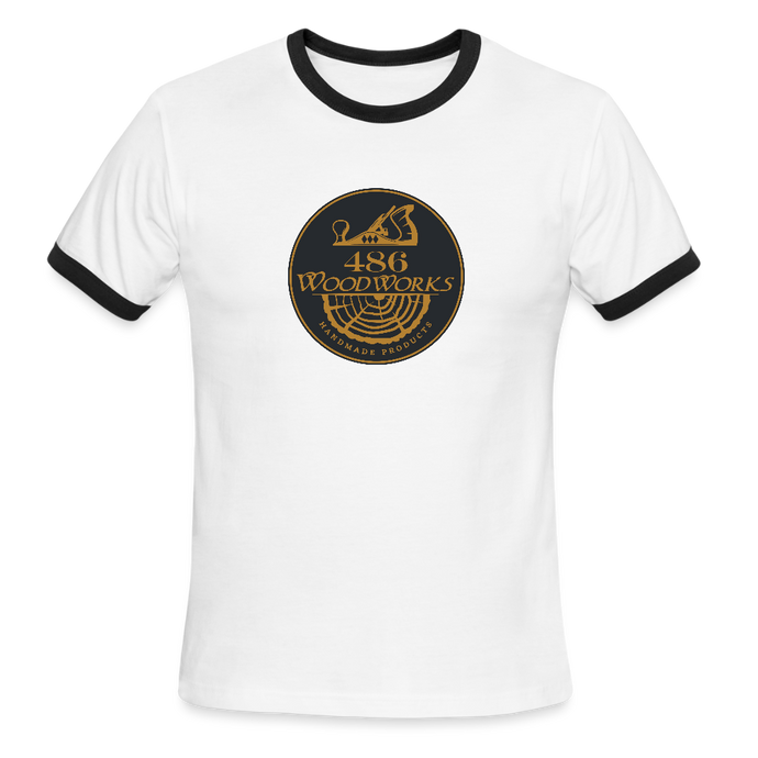 Men's Ringer T-Shirt - white/black