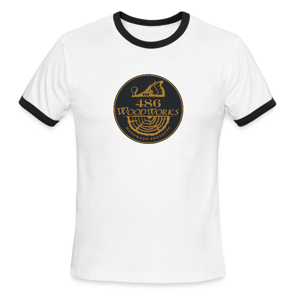 Men's Ringer T-Shirt - white/black