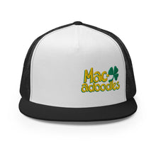 Load image into Gallery viewer, Macadoodles Flat Bill Trucker Cap
