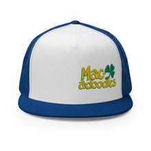 Load image into Gallery viewer, Macadoodles Flat Bill Trucker Cap
