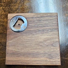 Load image into Gallery viewer, Walnut Coaster and Bottle Opener
