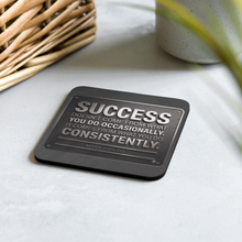 Load image into Gallery viewer, Success Cork-back Coaster
