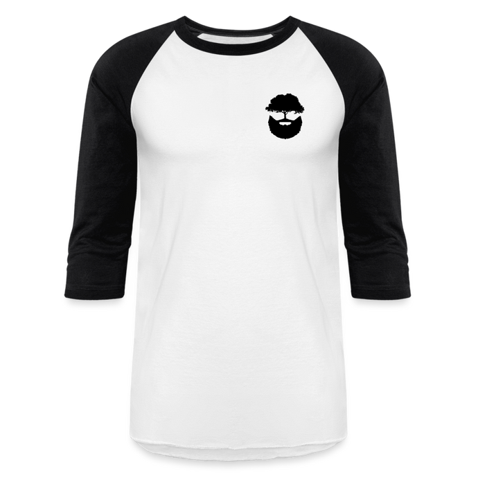 Villeneuve Woodworks Raglan 3/4 Sleeve T-Shirt - white/black