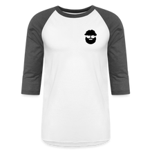 Load image into Gallery viewer, Villeneuve Woodworks Raglan 3/4 Sleeve T-Shirt - white/charcoal
