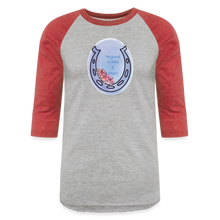 Load image into Gallery viewer, CM2 Woodworks 3/4 Sleeve Raglan T-Shirt - heather gray/red
