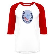 Load image into Gallery viewer, CM2 Woodworks 3/4 Sleeve Raglan T-Shirt - white/red
