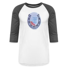 Load image into Gallery viewer, CM2 Woodworks 3/4 Sleeve Raglan T-Shirt - white/charcoal
