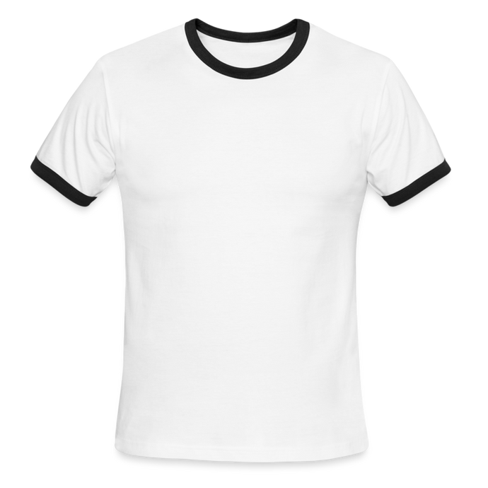 Men's Ringer T-Shirt - white/black