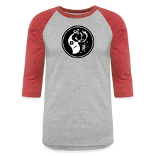 Load image into Gallery viewer, Ravnkelt 3/4 Sleeve Raglan T-Shirt - heather gray/red
