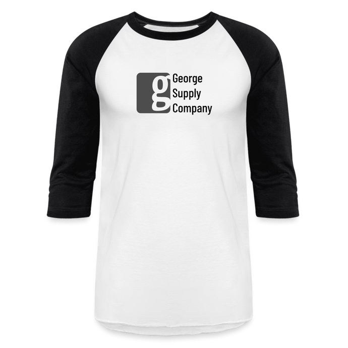 George Supply Raglan T-Shirt - white/black