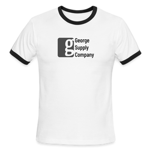 George Supply Men's Ringer T-Shirt - white/black