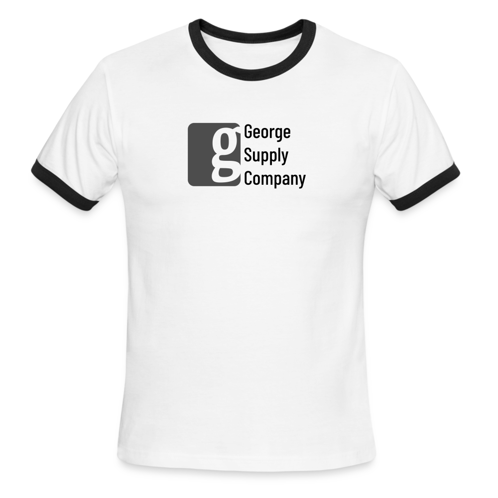 George Supply Men's Ringer T-Shirt - white/black
