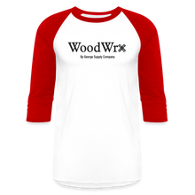 Load image into Gallery viewer, Woodwrx 3/4 Sleeve Raglan T-Shirt - white/red
