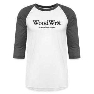 Woodwrx 3/4 Sleeve Raglan T-Shirt - white/charcoal