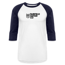 Load image into Gallery viewer, Fairfield Guitar Co 3/4 Sleeve Raglan - white/navy
