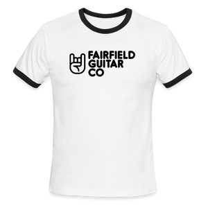 Fairfield Guitar Co Ringer T-Shirt - white/black