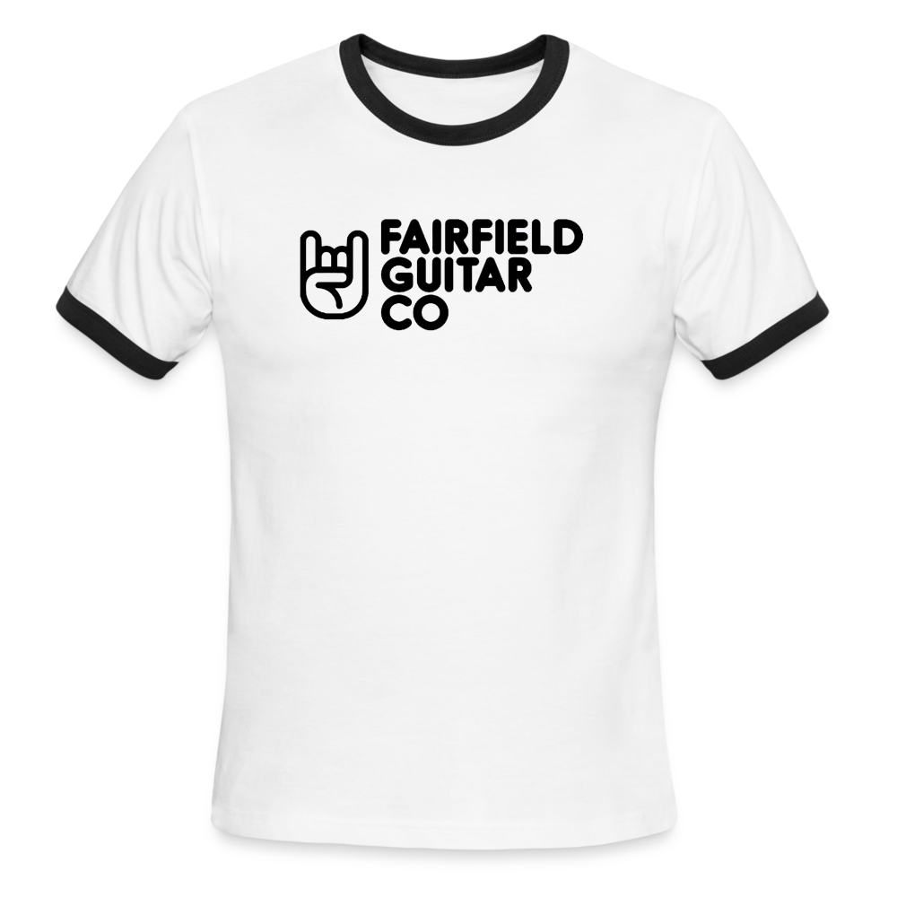 Fairfield Guitar Co Ringer T-Shirt - white/black