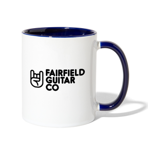 Fairfield Guitar Co Ceramic Mug - white/cobalt blue