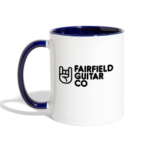 Fairfield Guitar Co Ceramic Mug - white/cobalt blue