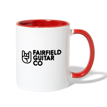 Load image into Gallery viewer, Fairfield Guitar Co Ceramic Mug - white/red
