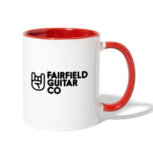 Fairfield Guitar Co Ceramic Mug - white/red