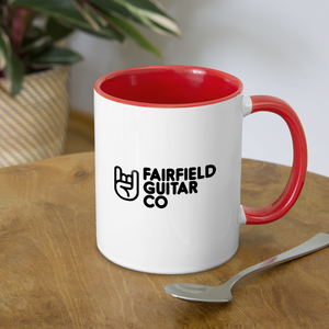 Fairfield Guitar Co Ceramic Mug - white/red