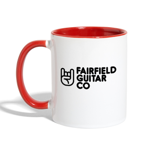 Fairfield Guitar Co Ceramic Mug - white/red