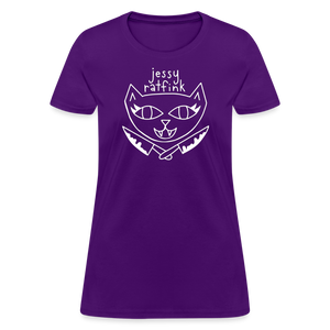 Jessy Ratfink Women's T-Shirt by Fruit of the Loom - purple