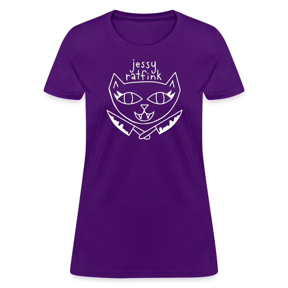 Jessy Ratfink Women's T-Shirt by Fruit of the Loom - purple