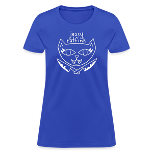 Jessy Ratfink Women's T-Shirt by Fruit of the Loom - royal blue