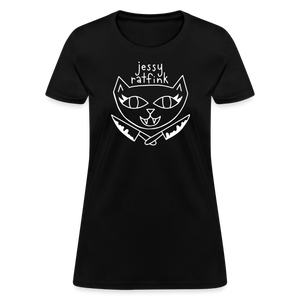 Jessy Ratfink Women's T-Shirt by Fruit of the Loom - black