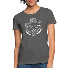 Load image into Gallery viewer, Jessy Ratfink Women&#39;s T-Shirt by Fruit of the Loom - charcoal
